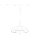 Dimmable metal pendant lamp Igloolik