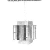 Metal hanging lamp Druzbice