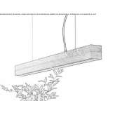 Dimmable LED hanging lamp (length 92 cm) Ahtopol