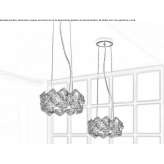 Pendant lamp with crystals Moorooka