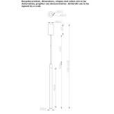 Aluminum LED hanging lamp Ronne