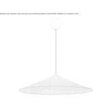 Ściemnialna lampa wisząca DuPont™ Tyvek® Sibsey