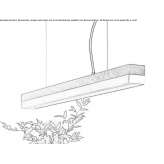 Dimmable LED hanging lamp (length 92 cm) Ahtopol