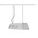 Fabric hanging lamp Horjul