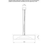 Metalowa lampa wisząca LED Linards