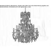 Chandelier with crystals Tavers