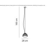 Lampa wisząca LED Tortuera