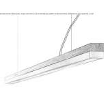 Dimmable LED hanging lamp (length 182 cm) Ahtopol