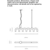 Steel LED hanging lamp Quassolo