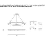 Metalowa lampa wisząca LED z funkcją ściemniania Kainbach