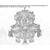 Chandelier with crystals Matau