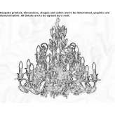 Murano glass chandelier Tolmin