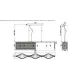Crystal pendant lamp Juntas