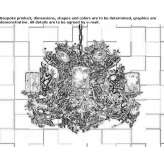 Crystal chandelier Motley