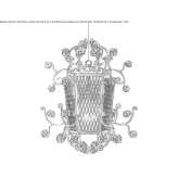 Wrought iron chandelier Alguazas