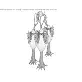 Chandelier with crystals Chirivel
