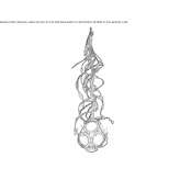Wrought iron pendant lamp Silvi