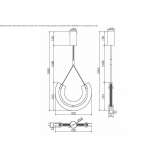 LED hanging lamp made of glass Ranlo