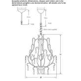 Metal chandelier Holcomb