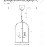 Metalowa lampa wisząca Weed