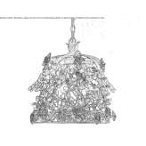 Wrought iron chandelier Woking