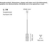 Brass pendant lamp Humele