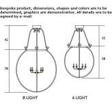 Metalowa lampa wisząca Acolla