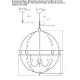 Metalowa lampa wisząca Hrinova