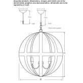 Metalowa lampa wisząca Vreewijk