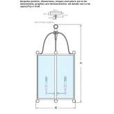 Ręcznie robiona metalowa lampa wisząca Reitoca