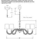 Metal chandelier Plou