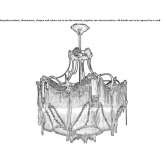 Chandelier in Art Nouveau style Orinda