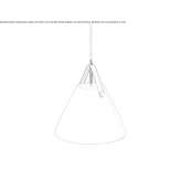 Pendant lamp made of opal glass, dimmable Escucha