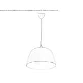 Dimmable metal pendant lamp Cardal