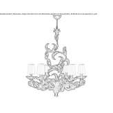 Metal chandelier Ephrata