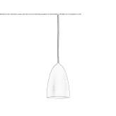 Dimmable metal pendant lamp Barabant