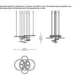 Metal LED hanging lamp Mirabel