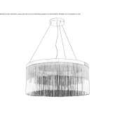 LED fabric pendant lamp Ougree