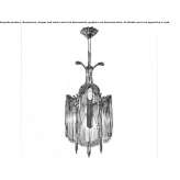 Chandelier in Art Nouveau style Orinda