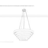 Alabaster LED hanging lamp in a modern style Murcia