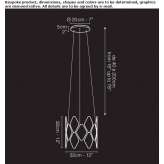 Metalowa lampa wisząca LED Kozlow