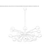 Metal chandelier Lieblos