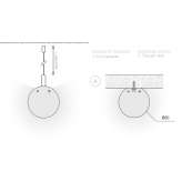 LED hanging lamp Djuras