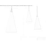 Iron LED pendant lamp Tapera