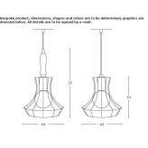 Iron pendant lamp Daux