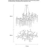 Ręcznie robiona lampa wisząca z brązu Cimolais