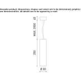 Aluminiowa lampa wisząca LED Juamave