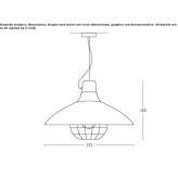 Iron pendant lamp Rockport