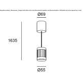 LED hanging lamp Eving