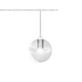 LED hanging lamp made of glass Bugai